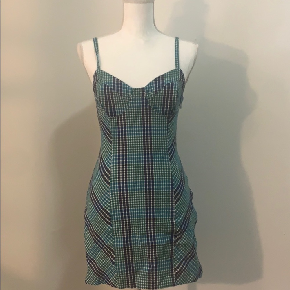 Urban outfitters green sun dress